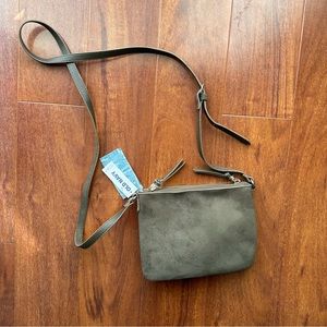 ✨3/$10✨NWT olive green suede bag